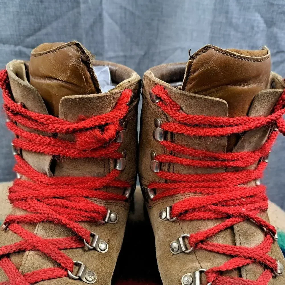 %Vintage MT 10 All-Leather Mountaineering Boots Men US 8.5 / D5